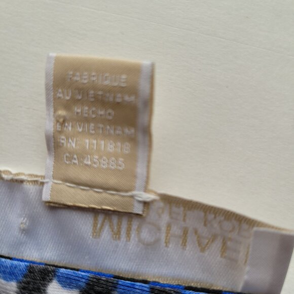 Michael Michael Kors Shift Dress Women's Plus Size 2X Blue Geometric Long Sleeve - Picture 9 of 12